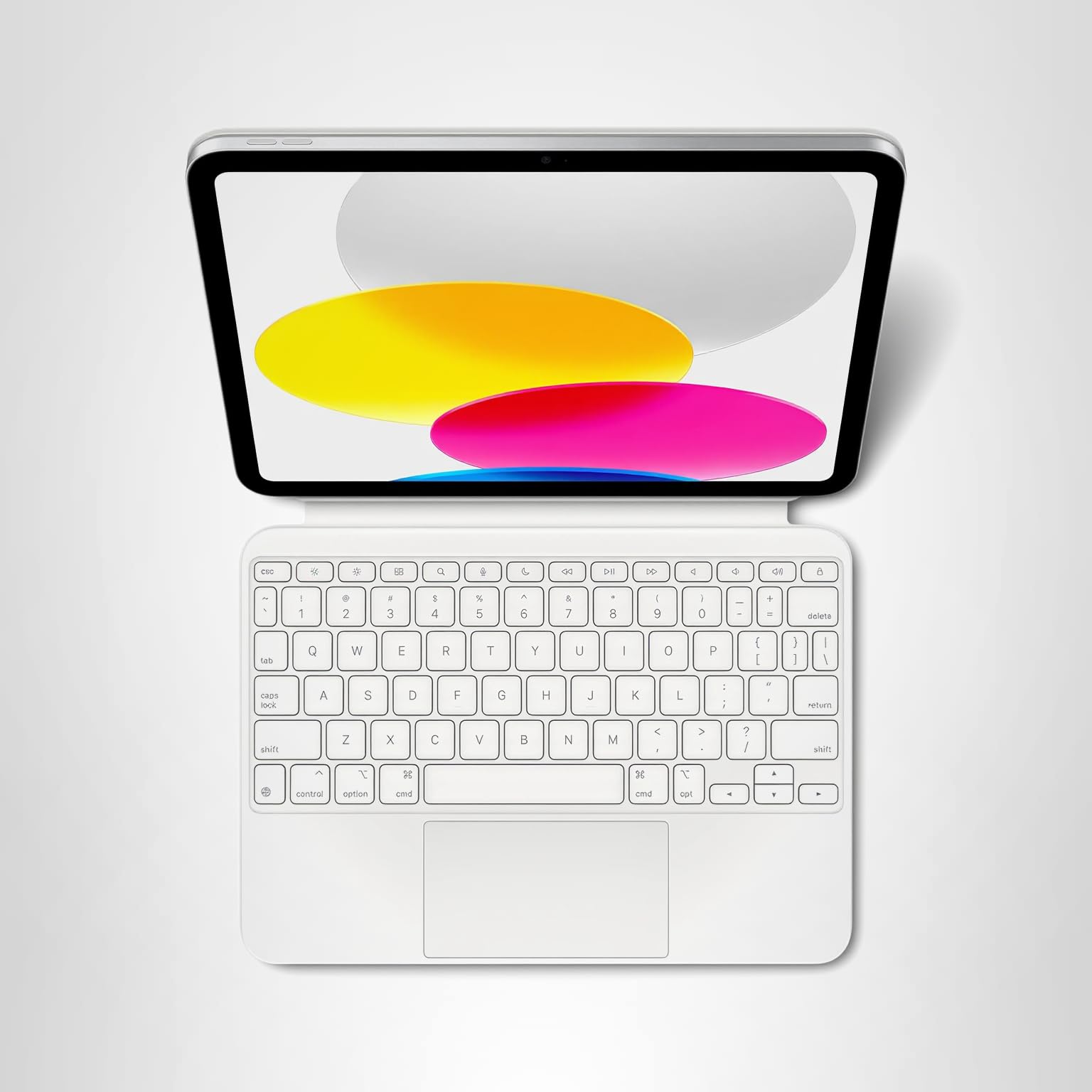 Apple Magic Keyboard Folio: iPad Keyboard and case for iPad (A16 and 10th Generation), Detachable Two-Piece Design that attaches magnetically, Built-in trackpad, US English – White - Image 7